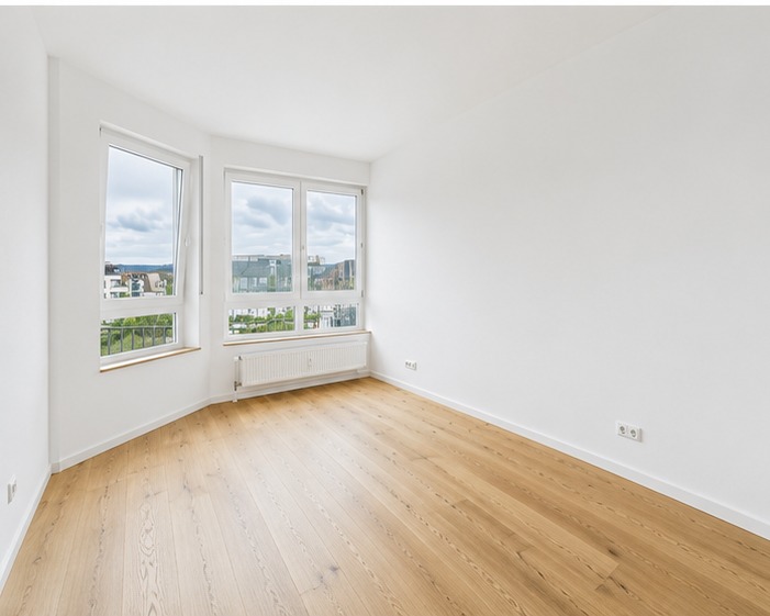 Zimmer mit Erkerfenster